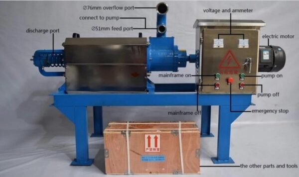 Manure dewatering machine Cow Dung Dewatering Machine Solid-liquid Separator